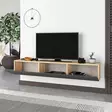 TV-bänk Hanah Home Francy 180 Safir Ek Antracit Spånskiva 180x30x30 cm - TV-bänkar - 8684283503193 - 3