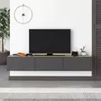 TV-bänk Hanah Home Francy 180 Safir Ek Antracit Spånskiva 180x30x30 cm - TV-bänkar - 8684283503193 - 4