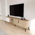 TV-bänk Hanah Home Tarz Vit Ek Spånskiva 180x49x33 cm - TV-bänkar - 8684283421183 - 6