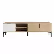 TV-bänk Hanah Home Tarz Vit Ek Spånskiva 180x49x33 cm - TV-bänkar - 8684283421183 - 1
