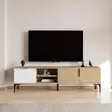 TV-bänk Hanah Home Tarz Vit Ek Spånskiva 180x49x33 cm - TV-bänkar - 8684283421183 - 2