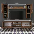 TV-bänk Hanah Home M27 Valnöt Spånskiva 180x48,6x35 cm - TV-bänkar - 8681875461923 - 11