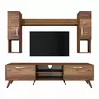TV-bänk Hanah Home M27 Valnöt Spånskiva 180x48,6x35 cm - TV-bänkar - 8681875461923 - 1