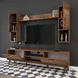 TV-bänk Hanah Home M27 Valnöt Spånskiva 180x48,6x35 cm - TV-bänkar - 8681875461923 - 5