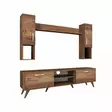 TV-bänk Hanah Home M27 Valnöt Spånskiva 180x48,6x35 cm - TV-bänkar - 8681875461923 - 9