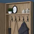 Hallmöbel Hanah Home P6 M11 2389 Valnöt Vit Spånskiva 119,6x182,8x37,5 cm - Hallskåp - 8683743323593 - 7