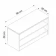 Hallmöbel Hanah Home Noah Valnöt Spånskiva 90x50x35 cm - Hallskåp - 8683742757573 - 8