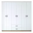 Garderob Hanah Home BA111 Valnöt Vit Spånskiva 210x210x51,5 cm - Garderober - 8683743323753 - 6