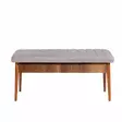 Bänk Hanah Home Vina Bench Soho Valnöt Spånskiva 110x46x40 cm - Bänkar - 8681875791303 - 1