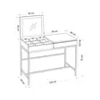 Sminkbord Hanah Home Amour Vit Spånskiva 100x74x50 cm - Toalettbord - 8683743536993 - 4