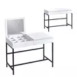 Sminkbord Hanah Home Amour Vit Spånskiva 100x74x50 cm - Toalettbord - 8683743536993 - 1