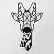 Väggdekor Metall Wallity Giraffe Svart Metall 33x50 cm - Dekorationer, prydnadsföremål - 8682870853553 - 6