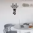Väggdekor Metall Wallity Giraffe Svart Metall 33x50 cm - Dekorationer, prydnadsföremål - 8682870853553 - 5