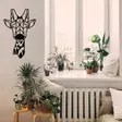 Väggdekor Metall Wallity Giraffe Svart Metall 33x50 cm - Dekorationer, prydnadsföremål - 8682870853553 - 4