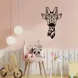 Väggdekor Metall Wallity Giraffe Svart Metall 33x50 cm - Dekorationer, prydnadsföremål - 8682870853553 - 3