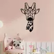 Väggdekor Metall Wallity Giraffe Svart Metall 33x50 cm - Dekorationer, prydnadsföremål - 8682870853553 - 2