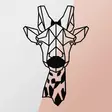 Väggdekor Metall Wallity Giraffe Svart Metall 33x50 cm - Dekorationer, prydnadsföremål - 8682870853553 - 7
