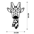Väggdekor Metall Wallity Giraffe Svart Metall 33x50 cm - Dekorationer, prydnadsföremål - 8682870853553 - 1