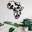 Väggdekor Metall Wallity African Black Metall 52x57 cm - Dekorationer, prydnadsföremål - 8683342111973 - 3