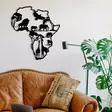 Väggdekor Metall Wallity African Black Metall 52x57 cm - Dekorationer, prydnadsföremål - 8683342111973 - 2