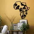 Väggdekor Metall Wallity African Black Metall 52x57 cm - Dekorationer, prydnadsföremål - 8683342111973 - 4