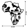 Väggdekor Metall Wallity African Black Metall 52x57 cm - Dekorationer, prydnadsföremål - 8683342111973 - 7