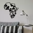Väggdekor Metall Wallity African Black Metall 52x57 cm - Dekorationer, prydnadsföremål - 8683342111973 - 5