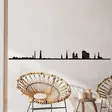 Väggdekor Metall Wallity Hamburg Skyline Svart Metall 120x11 cm - Dekorationer, prydnadsföremål - 8683342204293 - 4