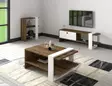 TV-bänk Hanah Home Gaye Valnöt Vit Spånskiva 120x36,8x25 cm - Möbler - 8683743975143 - 2