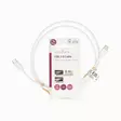 USB-kabel | USB 2.0 | USB-C Hane | USB-C Hane | 60 W | 480 Mbps | Nickelplaterad | 1.00 m | Rund | PVC | Vit | Label - Dator och nätverk - 5412810481163 - 66