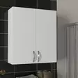Badrumsskåp Hanah Home Benito Üst Vit Spånskiva 70x80x27,1 cm - Badrumsmöbler - 8681181596593 - 2