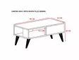 Soffbord Hanah Home Seul Vit Spånskiva 90x40x45 cm - Soffbord - 8683342946193 - 5
