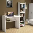 Skrivbord Hanah Home Karma Vit Spånskiva 90x80x58 cm 48,6x160x22 cm - Skrivbord - 8681875808223 - 2