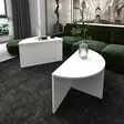 Soffbord Hanah Home Dolunay Vit Spånskiva 70x51,8x38 cm 70x47,5x35 cm - Soffbord - 8684282548553 - 4