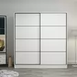 Garderob Hanah Home Kale Vit Spånskiva 180x190x52 cm - Garderober - 8683742562153 - 2