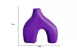 Vas Set Aberto Design Iskandinav Lila Keramik 15x4x19 cm 16x4x15 cm - Hängande blomkrukor och vaser - 8684282698203 - 3