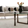 Soffbord Hanah Home S301 Valnöt Massivt Trä Härdat Glas 80x41x80 cm - Soffor - 8682870558533 - 6
