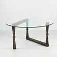Soffbord Hanah Home S301 Valnöt Massivt Trä Härdat Glas 80x41x80 cm - Soffor - 8682870558533 - 7