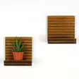 Vägghylla Hanah Home Raf263 Valnöt Plywood 13x13x7 cm - Vägghyllor - 8684282095743 - 1