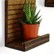 Vägghylla Hanah Home Raf263 Valnöt Plywood 13x13x7 cm - Vägghyllor - 8684282095743 - 3
