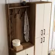 Hallmöbel Hanah Home Berlin BA Valnöt Cream Spånskiva 120x200x35 cm - Hallskåp - 8683342170253 - 5
