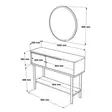 Sideboard Hanah Home On12-Su Valnöt Ek Spånskiva 100x76x29,5 cm - Sidobord och extrabord - 8684282369523 - 8