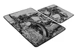 Badrumsmatta Set Mijölnir Flerfärgad 100% Polyester Antibakteriell Halkfri Maskintvättbar 50x60 cm & 60x100 cm - Badrumsmattor och våtrumsmattor - 8681875588613 - 4