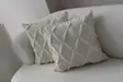 Kuddfodral Set Aberto Design Tuffet Cream Polyester 43x43 cm - Prydnadskuddar - 8684283503643 - 3