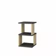 Sängbord Hanah Home Carter Antracit Ek Spånskiva 29,6x29,6x49,4 cm - Nattduksbord - 8683743120253 - 1