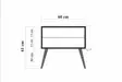Sängbord Hanah Home Two Sonoma Ek Spånskiva 60x61x40 cm - Nattduksbord - 8681875340853 - 5