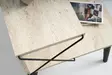 Sängbord Hanah Home Cross Travertin Svart Spånskiva 50x55x40 cm - Nattduksbord - 8684283111183 - 5