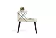 Sängbord Hanah Home Cross Travertin Svart Spånskiva 50x55x40 cm - Nattduksbord - 8684283111183 - 4