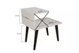 Sängbord Hanah Home Cross Travertin Svart Spånskiva 50x55x40 cm - Nattduksbord - 8684283111183 - 7