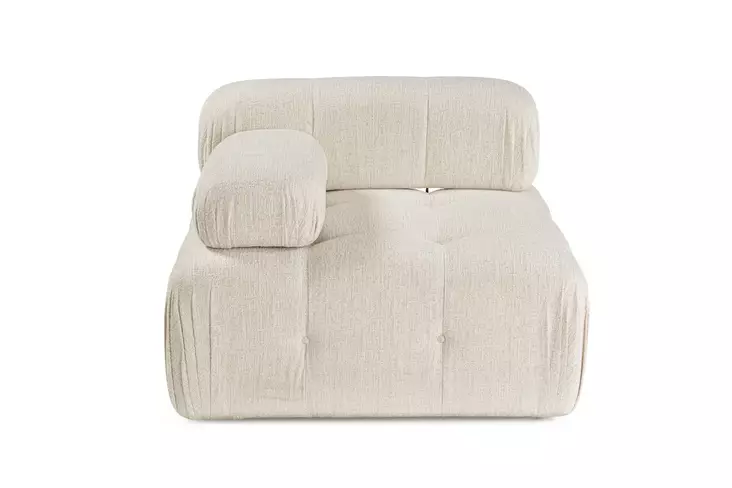 Fåtölj Atelier del Sofa Doblo L1 Cream Polyester 100x100x80 cm - Soffor - 8684282307693 - 1